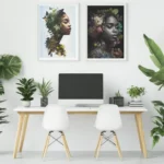 Affiches Black Flowers