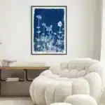 Affiche fée cyanotype