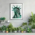 Affiche statue de la liberté altérée