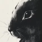 Affiche japan rabit zoom