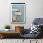 Décor avec l'affiche encadrée Conche de Pontaillac