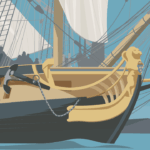 Gros plan de l'illustration L'Hermione