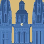 Gros plan de l'illustration Angers Cathédrale